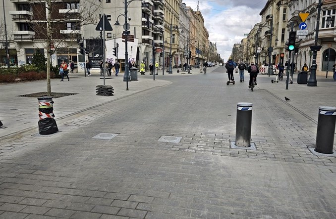 Łódź. System kontroli wjazdu na Piotrkowską będzie gotowy w maju. To kolejny termin