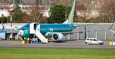 LOT. 737 MAX SP-LYI po pierwszym locie technicznym