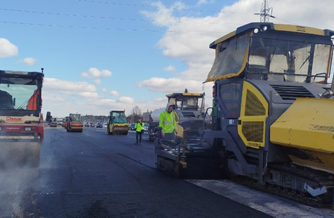 Postępuje budowa DK61 pod Warszawą