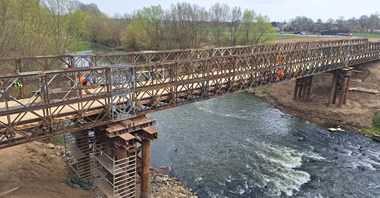 Most tymczasowy k. Łańcuta prawie gotowy. Od maja znaczne utrudnienia