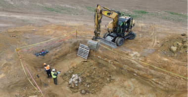 Szczątki samolotu na przyszłej S8