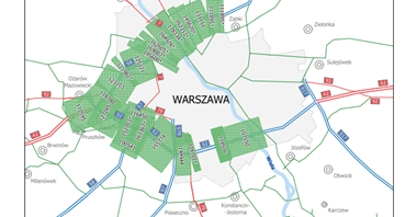 Drogi wokół Warszawy najbardziej obciążone w Polsce