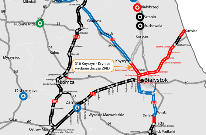 Można budować odcinek S16 na trasie Białystok - Ełk!