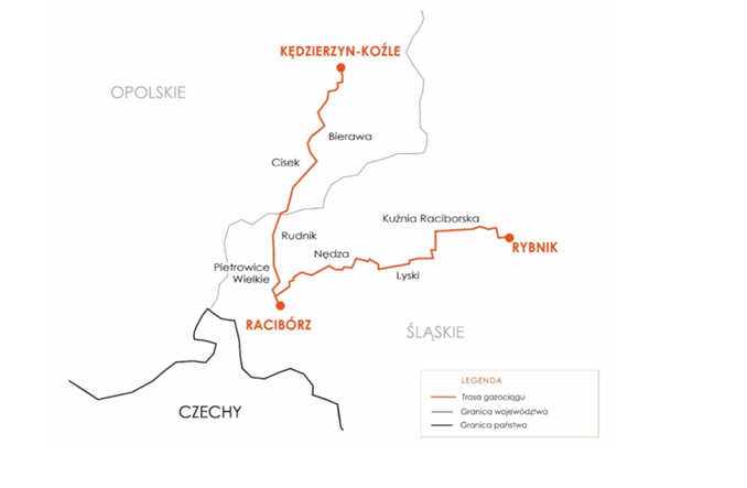 Gazociąg przy Czechach gotowy do pracy