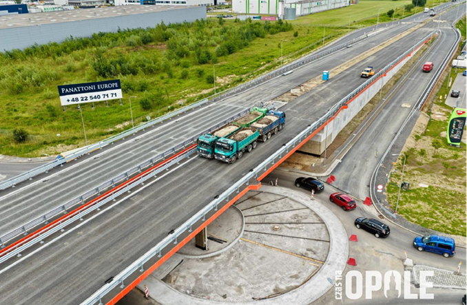 Wiadukt na obwodnicy Opola przeszedł próbę obciążeniową