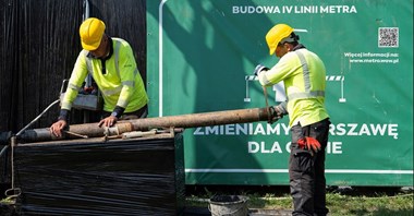 Warszawa. Ruszyły odwierty na planowanej linii metra M4 na Białołęce