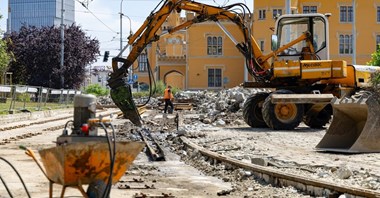 Wrocław. Trwa remont torowiska w rejonie Dworca Głównego [zdjęcia]