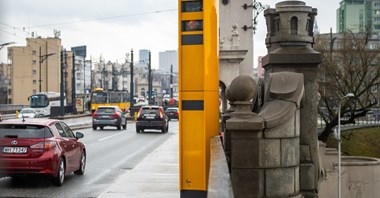 Warszawa. Znikną żółte fotoradary z Mostu Poniatowskiego