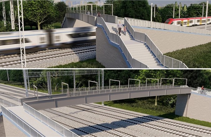 Nowa kładka na linii łódzkiej. Na przełomie 2026 i 2027 roku ruszą pierwsze prace budowlane
