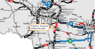 S1 Bieruń - Oświęcim dostępna w pełnym przekroju