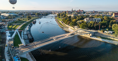 Kraków z nową przeprawą przez Wisłę