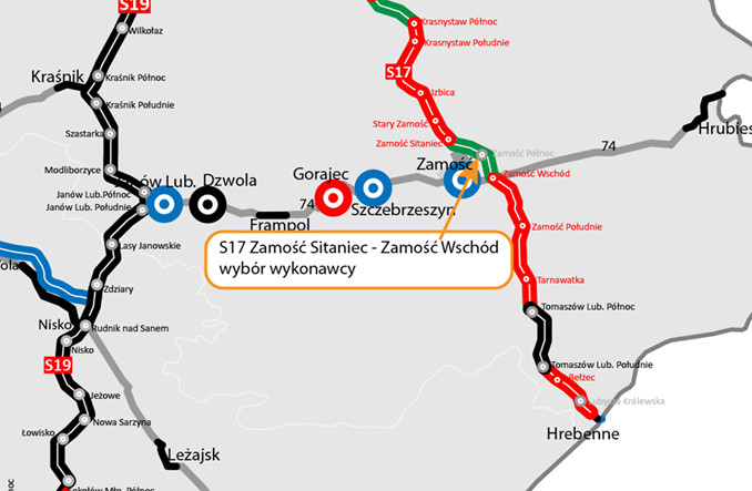 Ostatni odcinek S17 Lublin - Zamość dla Kobylarni