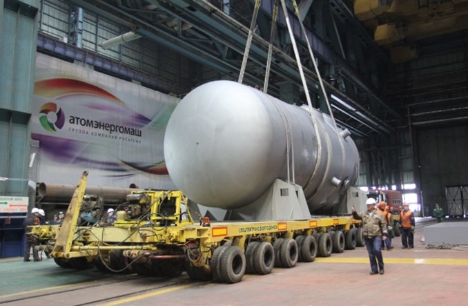 Białoruś: Atomenergomasz zbudował i wysłał korpus reaktora el. jądrowej