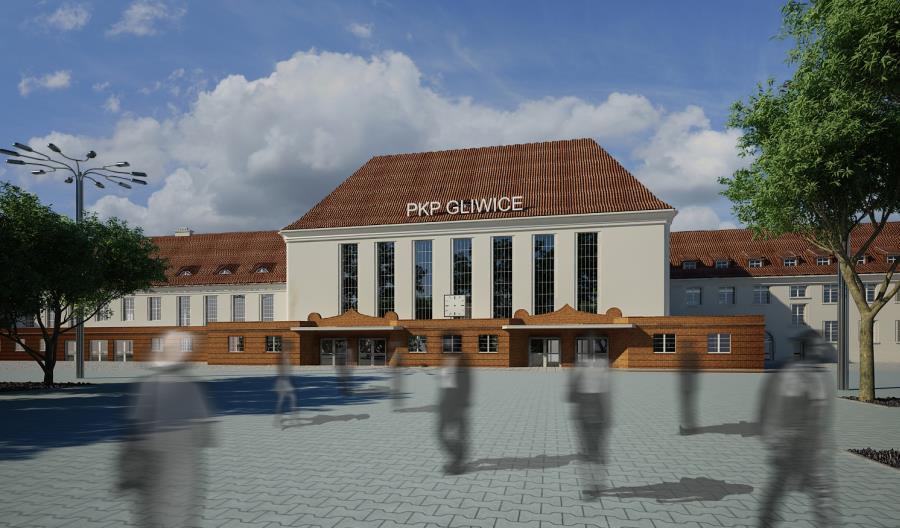 Trwają prace przy budowie nowego dworca w Gliwicach Trwają prace przy budowie nowego dworca w Gliwicach