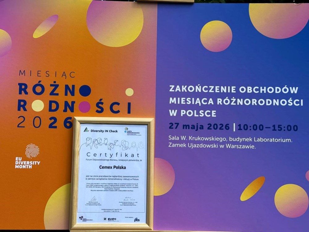 Cemex Polska w gronie liderów różnorodności po raz szósty