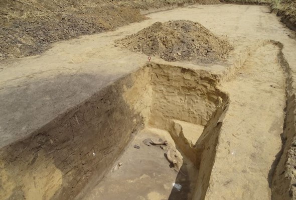 Odkrycia archeologiczne koło Słomnik w pasie drogowym przyszłej S7