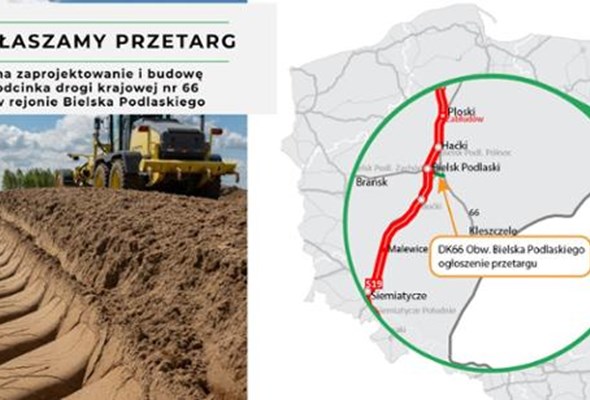 Jest przetarg na domknięcie obwodnicy Bielska Podlaskiego