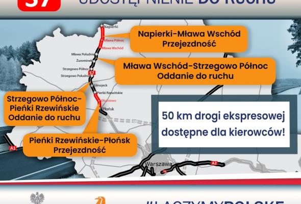 S7 Napierki – Płońsk otwarta!