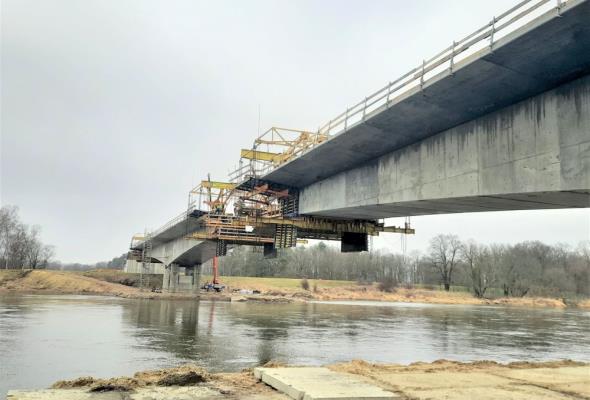 Lubuskie. Postępują prace przy budowie mostu w Milsku 