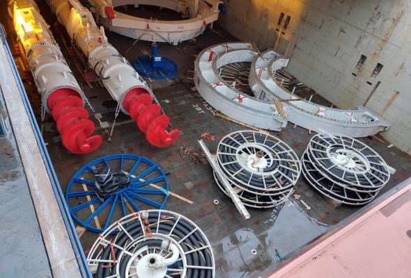Tarcza która wydrąży tunel S19 płynie do Polski. Można ją nazwać