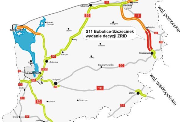 Jest ZRID dla S11 Bobolice-Szczecinek. To ostatni fragment drogi w woj. zachodniopomorskim