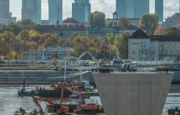 CEMEX Polska dostarczył beton na budowę mostu pieszo-rowerowego w Warszawie