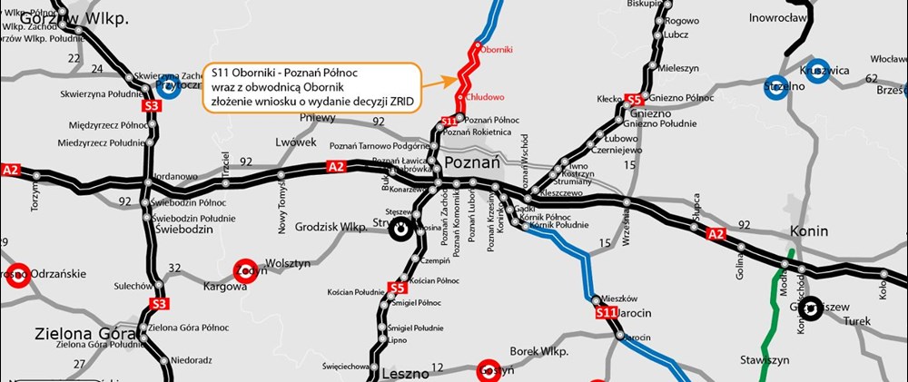 Wielkopolskie. Mirbud zakończył projektowanie S11 Oborniki – Poznań
