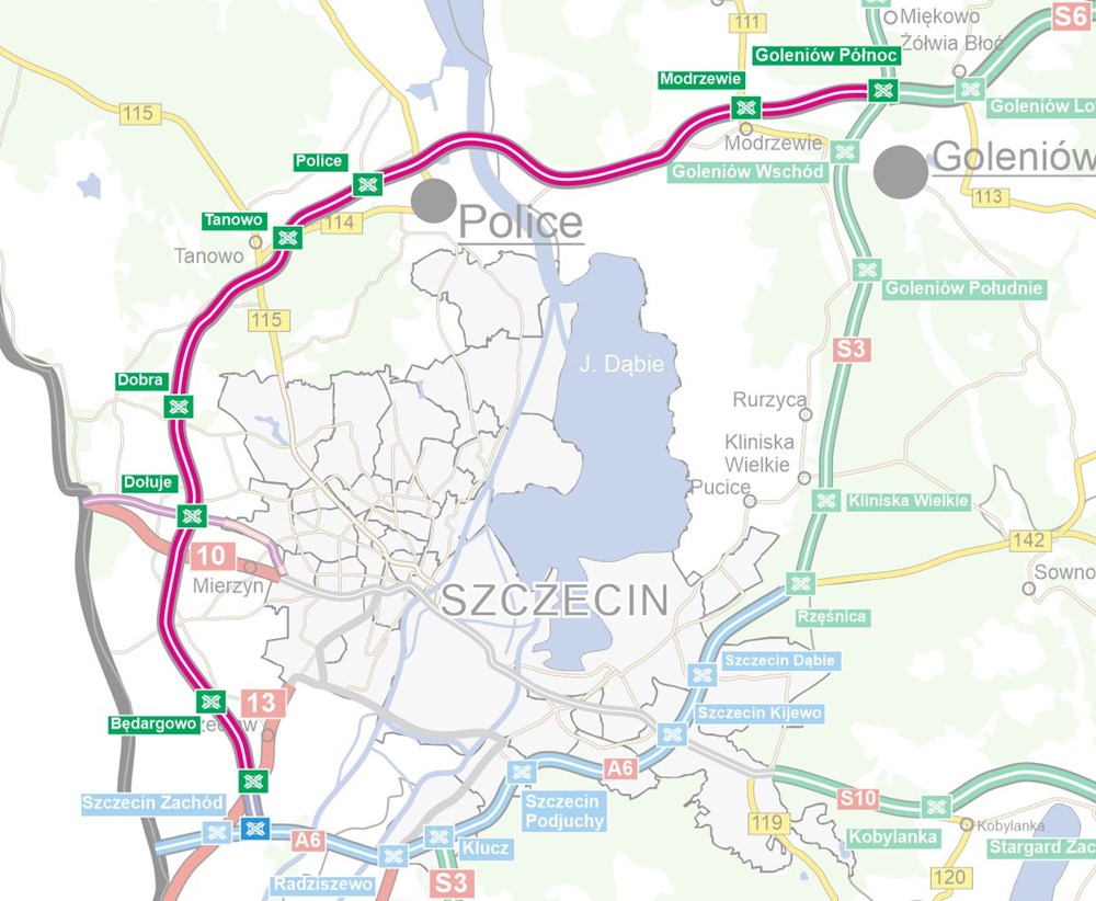 Oferty na dwa odcinki zachodniej obwodnicy Szczecina dużo ponad budżet. Jeden wyjątek