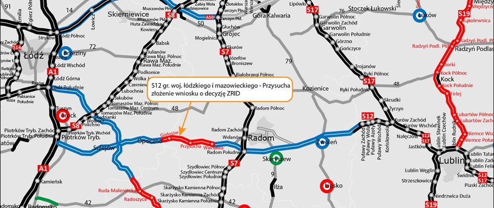 S12. Pierwszy fragment nowej trasy w centrum Polski zaprojektowany