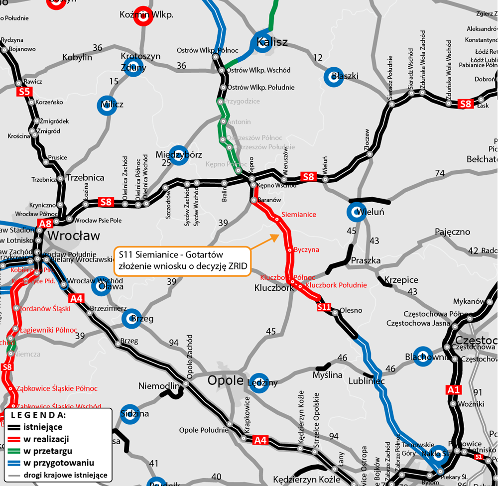 Zaprojektowano ostatni fragment S11 między Wielkopolską i Opolszczyzną