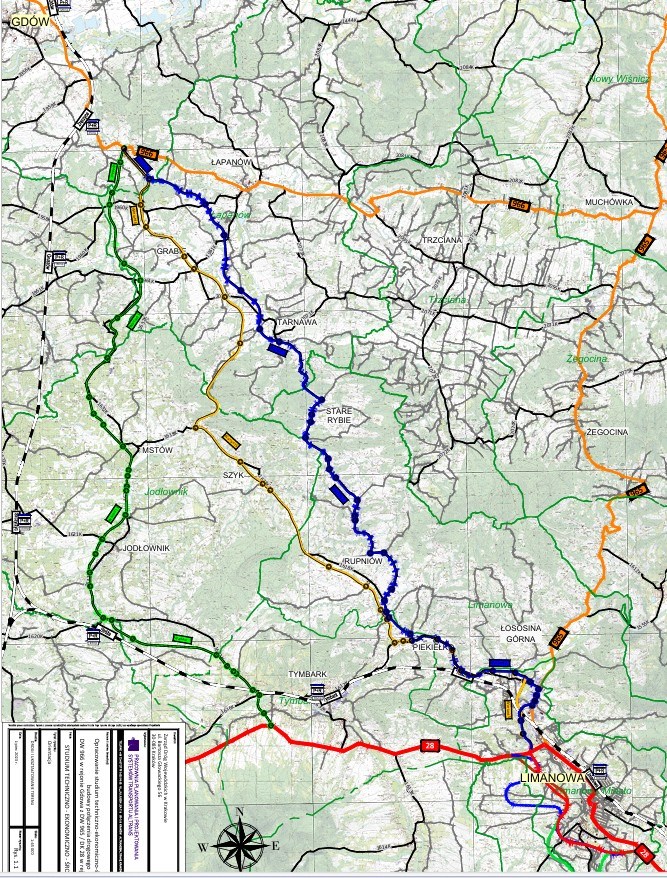 Będzie nowa droga z Limanowej w stronę Krakowa. Wskazano projektanta