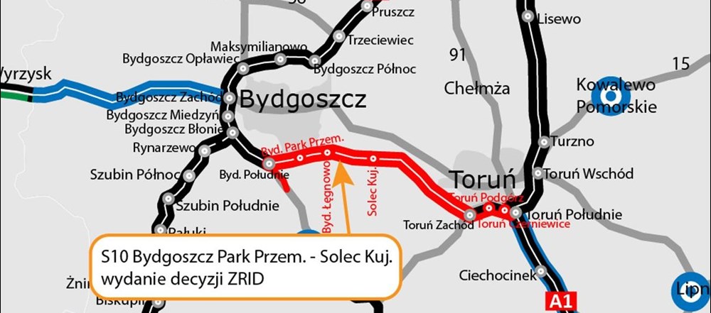 Kujawsko-pomorskie. Można budować kolejny odcinek S10
