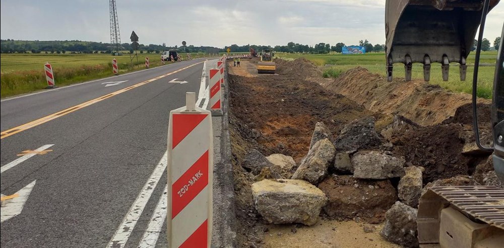 Dolnośląskie. Prace na skrzyżowaniu DK-5 idą pełną parą