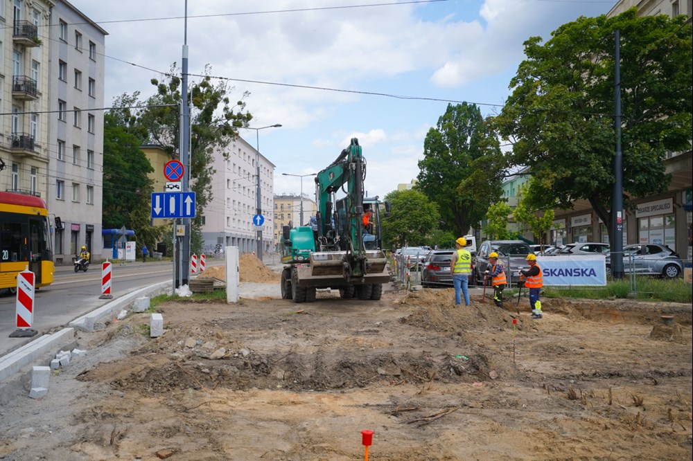 Warszawa. Co słychać na przebudowie skrzyżowania Młynarskiej z Wolską?