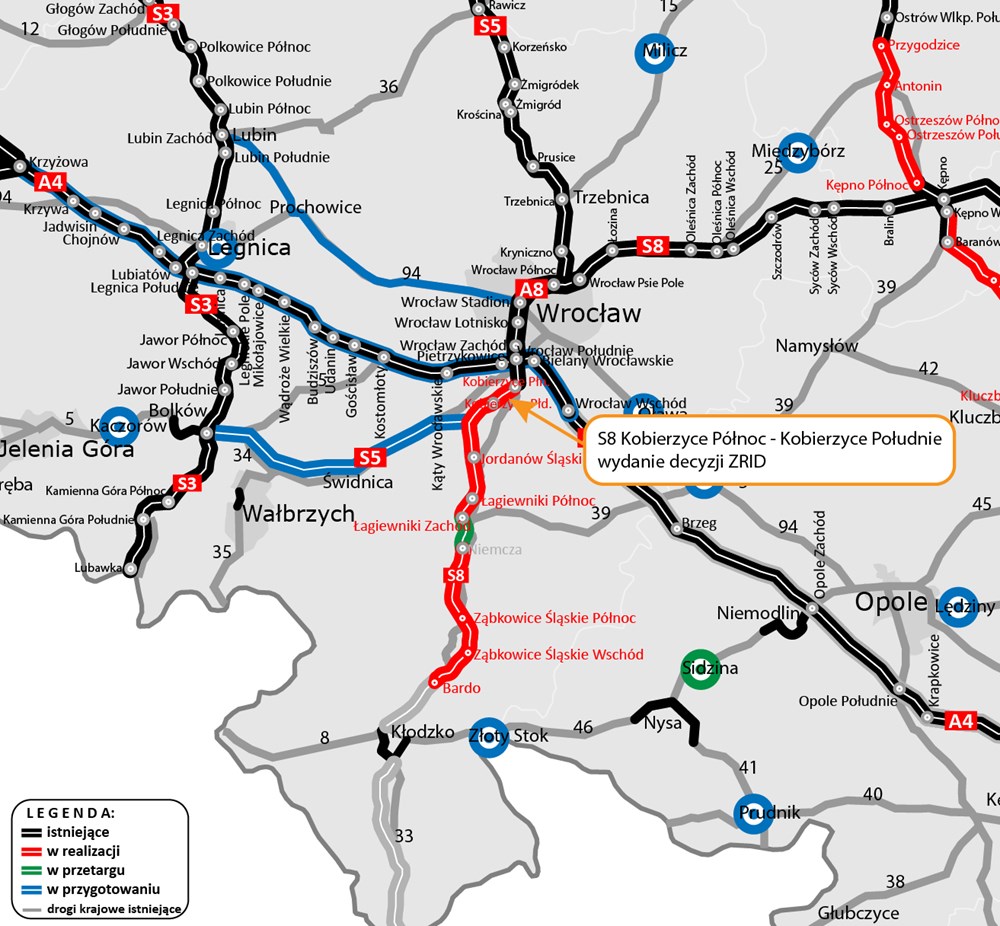 S8 na Dolnym Śląsku ma pozwolenie budowlane