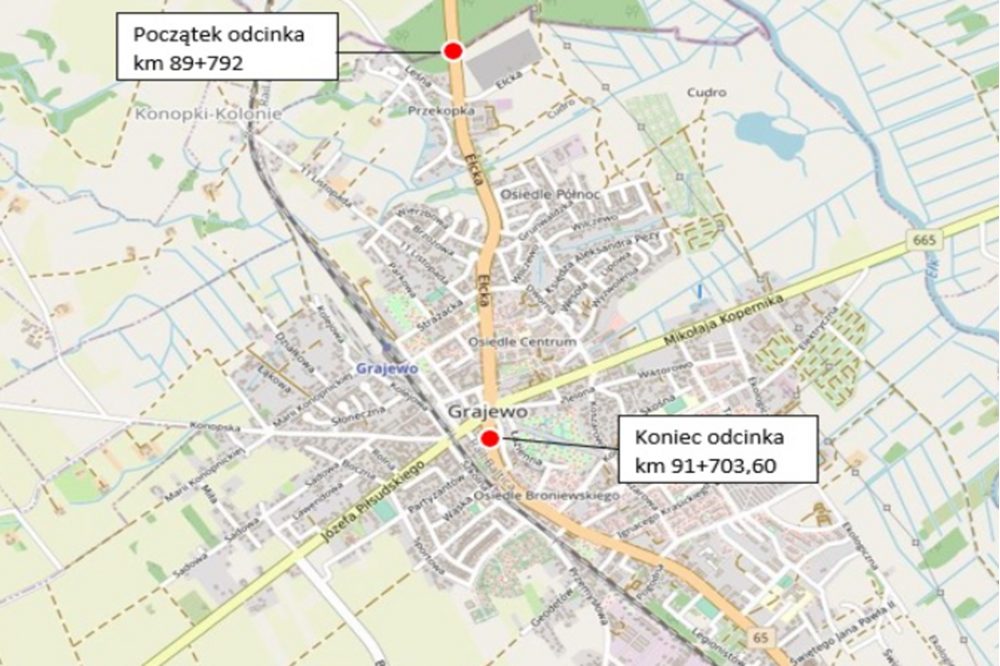 Aneks do Programu Inwestycji na rozbudowę DK65 w Grajewie