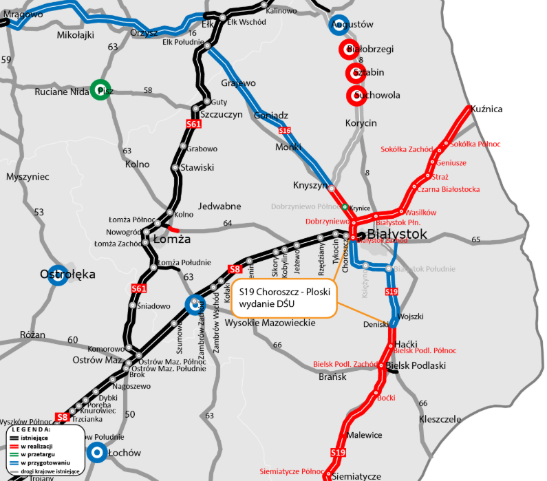 S19. Zmodyfikowano decyzję środowiskową dla obwodnicy Białegostoku