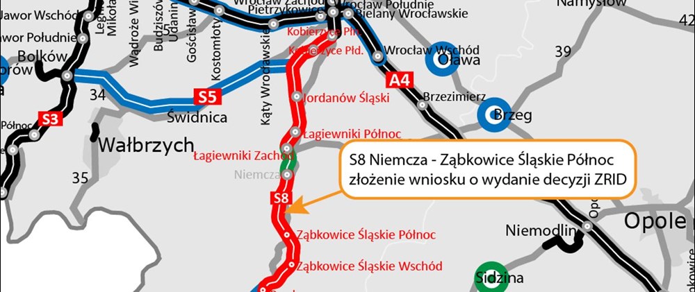 S8 Niemcza – Ząbkowice w kolejce po ZRID