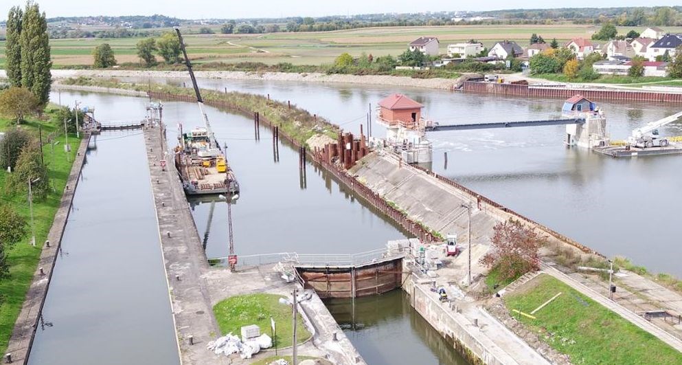 Wody Polskie usprawniają żeglugę na Odrze. Kompleksowy remont śluz