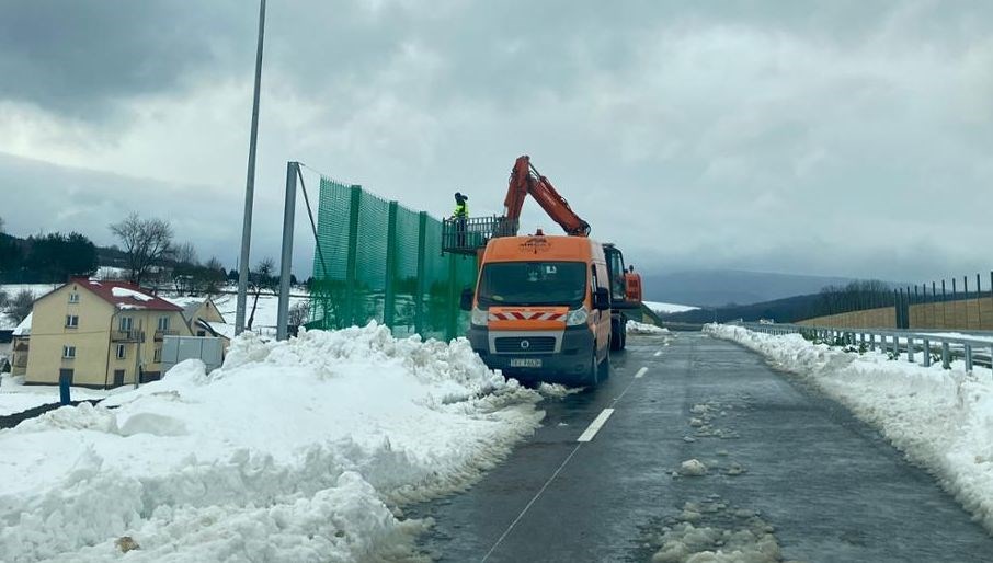 Niecodzienne prace na S19 Miejsce Piastowe - Dukla