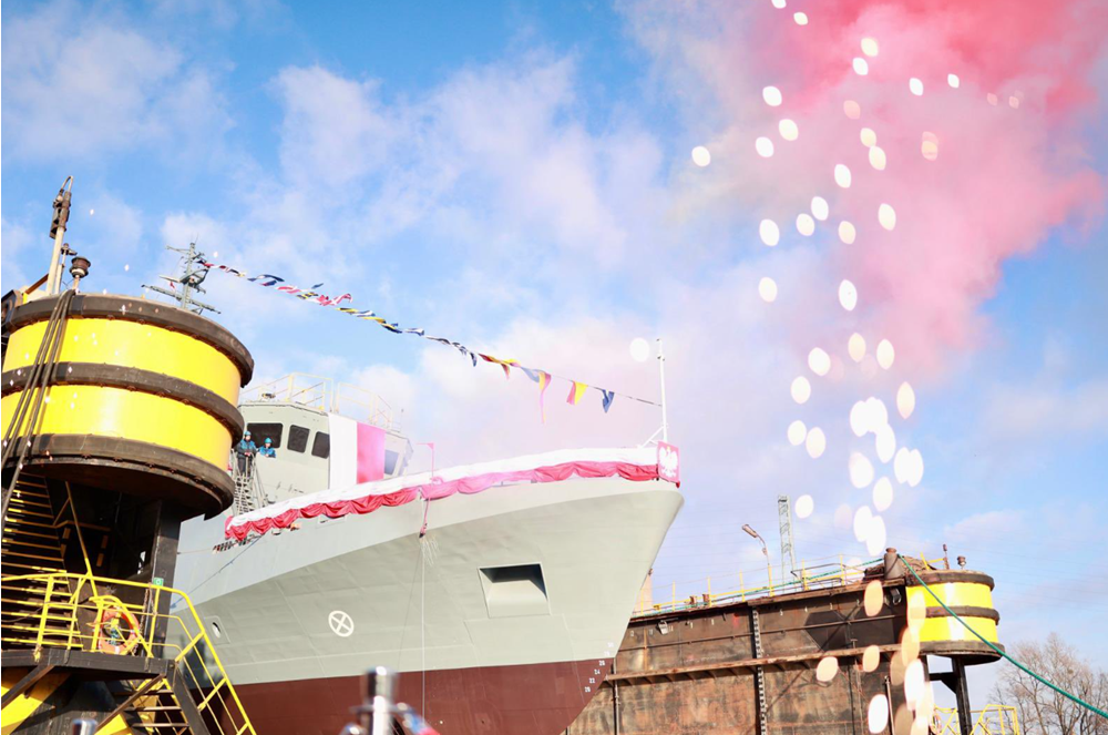 Szósty niszczyciel min zwodowany