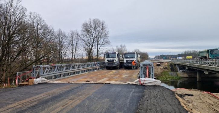 Most tymczasowy na Małej Panwi gotowy