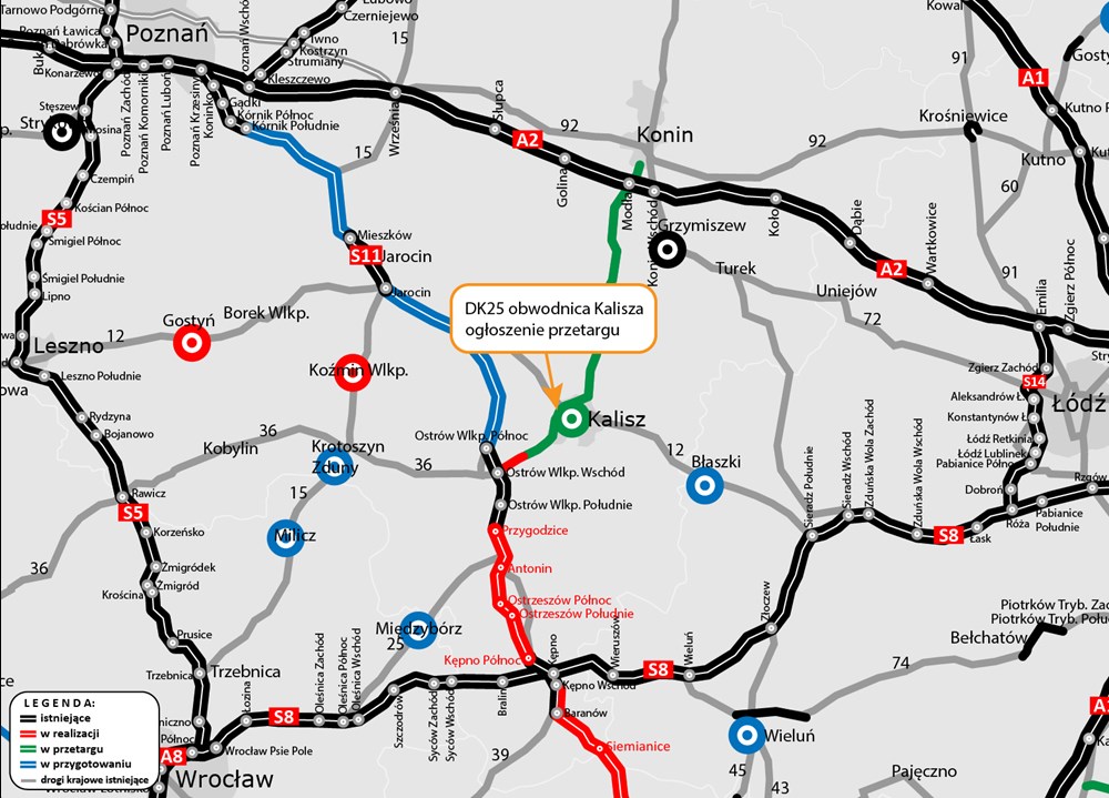 Kto wybuduje obwodnicę Kalisza? GDDKiA rusza z przetargiem
