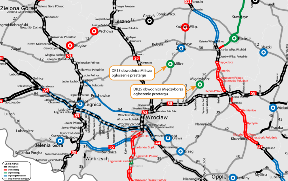 Poszukiwani wykonawcy dwóch obwodnic w dolnośląskim