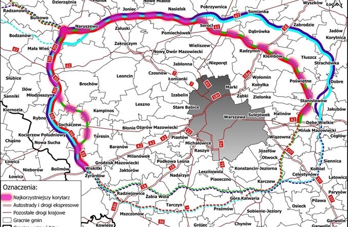 Którędy ma biec S50 – duży ring po północno-wschodniej stronie Warszawy?
