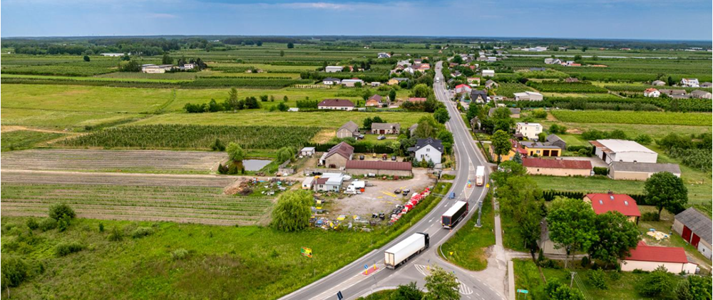 Nowe miasta z dostępem do dróg krajowych