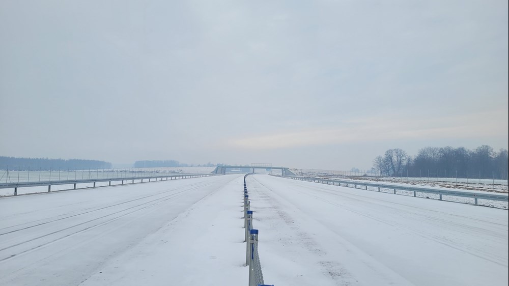Zima utrudnia dokończenie A2