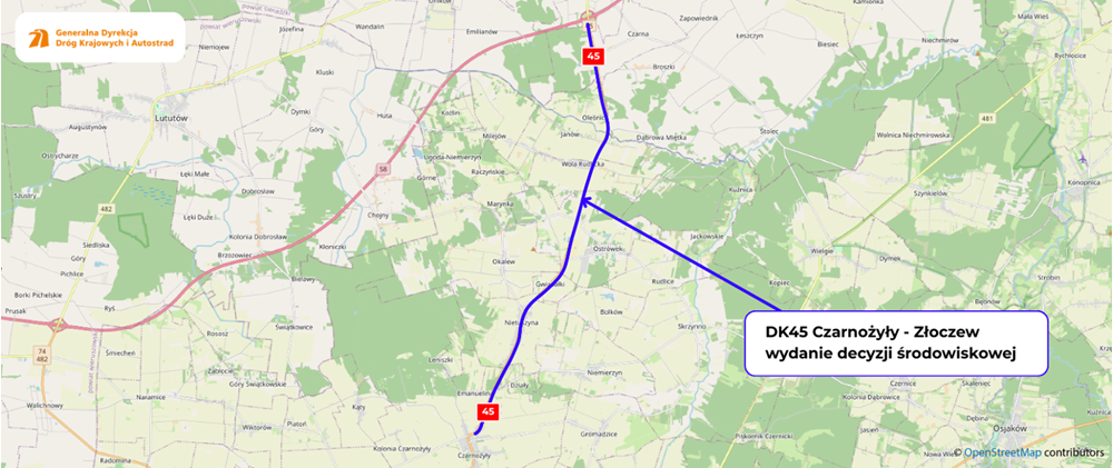 Jest decyzja środowiskowa dla rozbudowy DK45 przy S8
