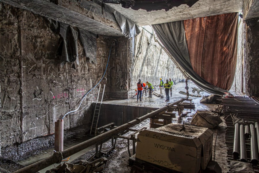 Warszawa. Konstrukcja tunelu tramwajowego do Dworca Zachodniego prawie gotowa