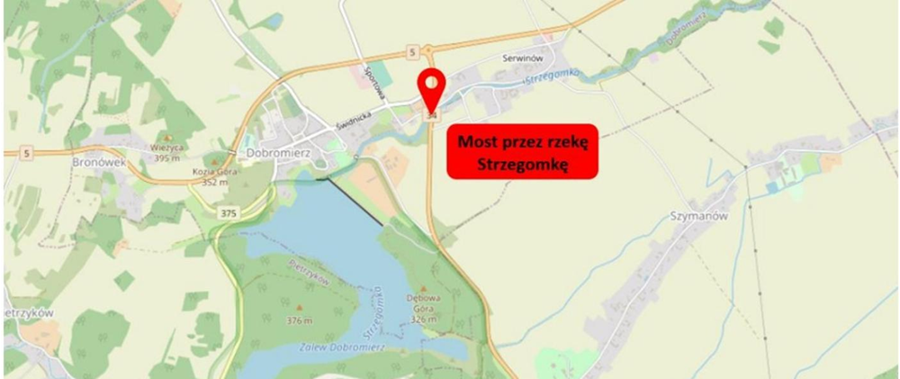 Dolnośląskie. Most nad Strzegomką zamknięty do września